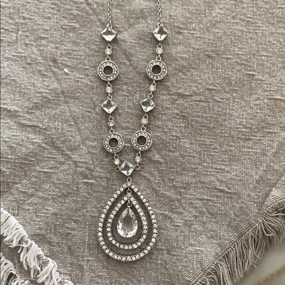 Rhinestone Necklace and Matching Bracelet - Picture 2 of 7